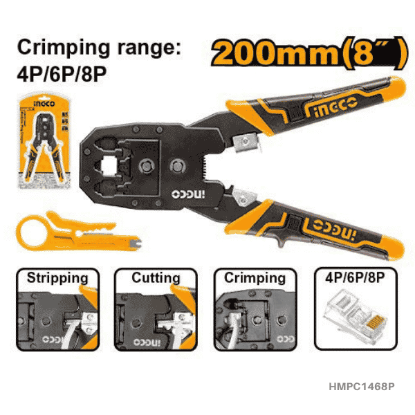 INGCO Modular Plug Crimper - HMPC1468P