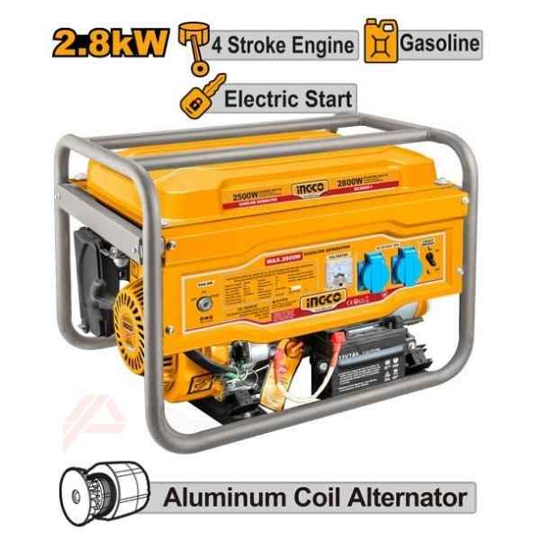 INGCO 2.8kw Gasoline Generator - GE30005-1