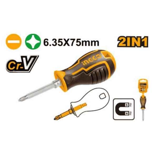 INGCO 3" 2 In 1 screwdriver - AKISD0203