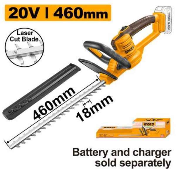 INGCO Cordless hedge trimmer - CHTLI20018
