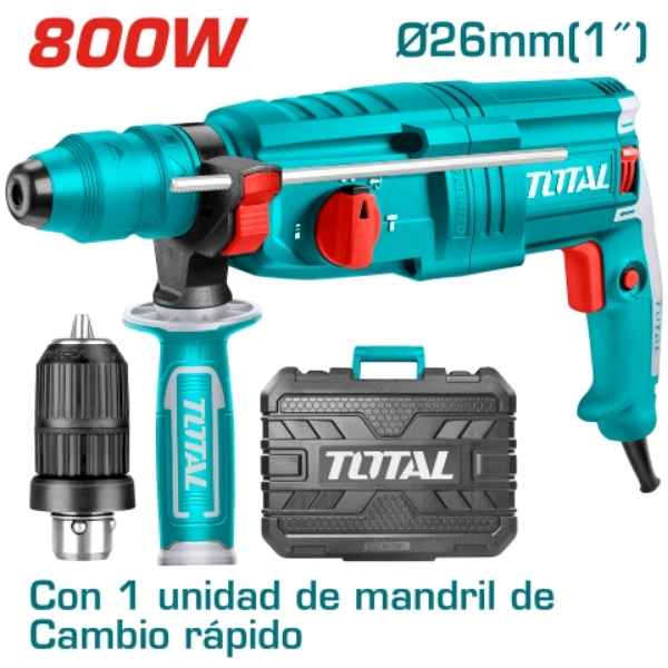 TOTAL 800w Rotary Hammer - TH308268-2