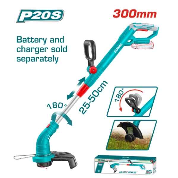 TOTAL Lithium-Ion Grass Trimmer - TGTLI20018