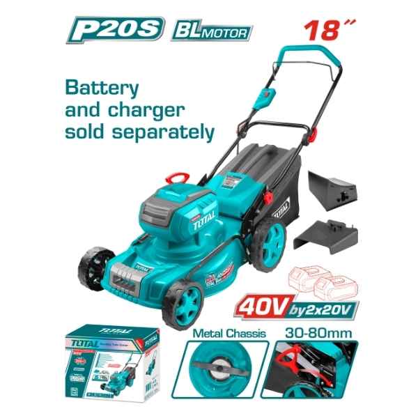 TOTAL 18" Lithium-Ion Lawn Mower - TLMLI20185