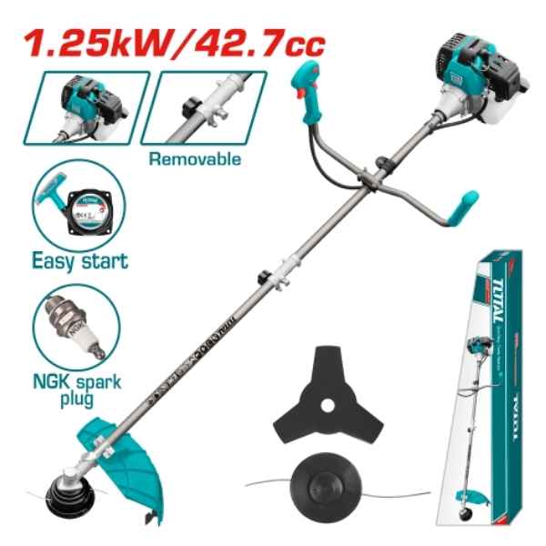 TOTAL 1.25kw Gasoline Grass Trimmer & Bush Cutter - TP5434421