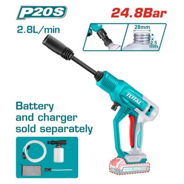TOTAL Cordless Pressure Washer - TPWLI2036