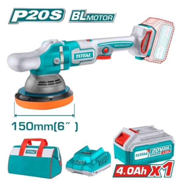 TOTAL 6" Lithium Ion polisher - TAPLI20151