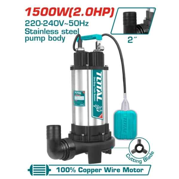 1500w(2.0Hp) Sewage Submersible - TWP7150026