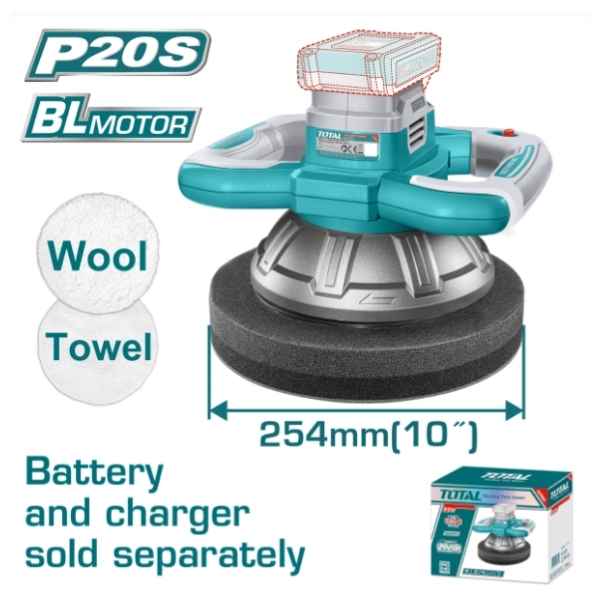 TOTAL 10" Lithium-Ion Polisher - TOPLI202548