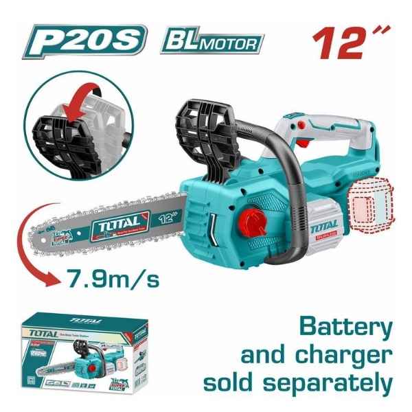 TOTAL 12″ Lithium-ion Mini Chain Saw - TGSLI20128