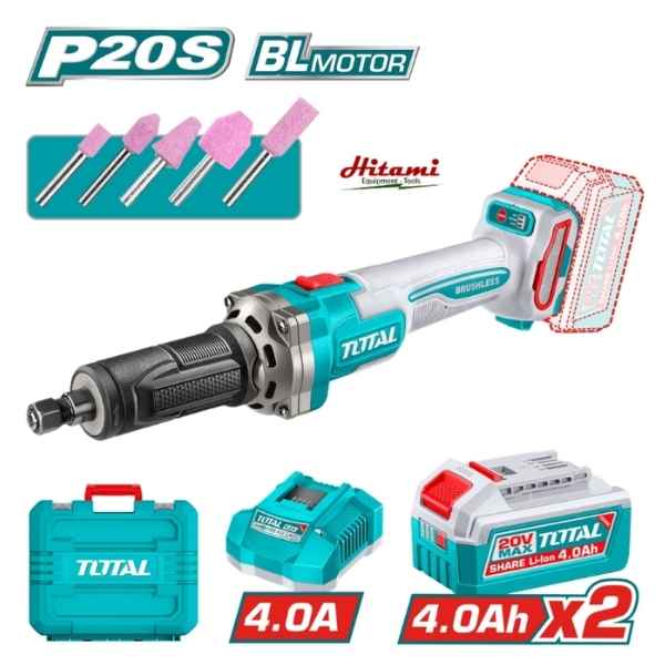 TOTAL Cordless Die Grinder - TDGLI20012
