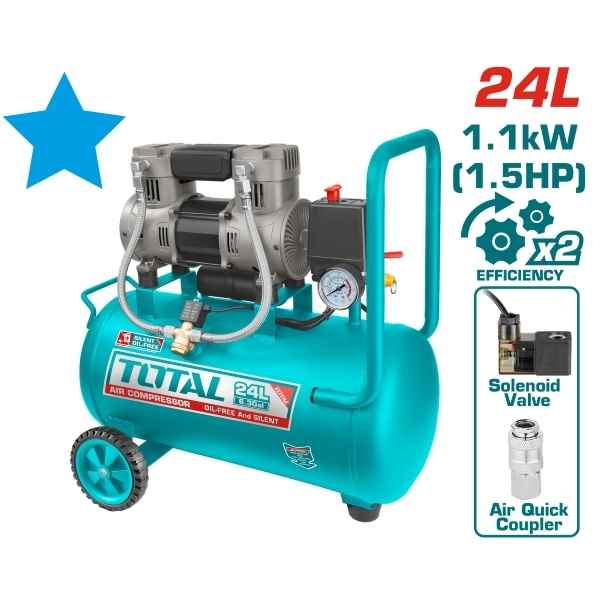TOTAL 24L Air Compressor - TCS1110242