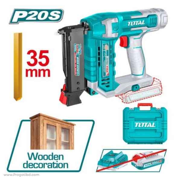 TOTAL 20v Cordless Pin Nailer - TCBNLI3603