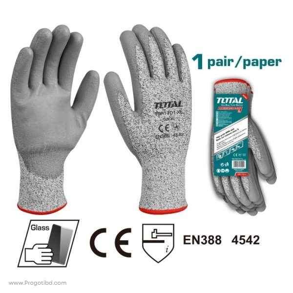 TOTAL Cut-Resistance Gloves - TSP1702-XL