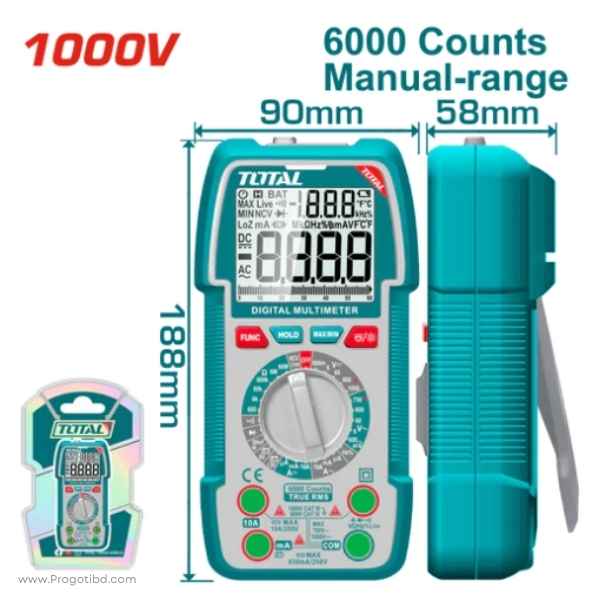 TOTAL 1000V Digital Multimeter - TMT5310002