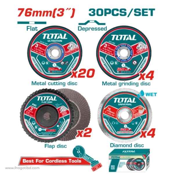 TOTAL Cutting & Grinding Disc Set  - TAC97630