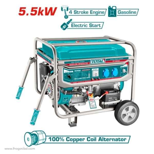 TOTAL 5.5kW Gasoline Generator - TP155001