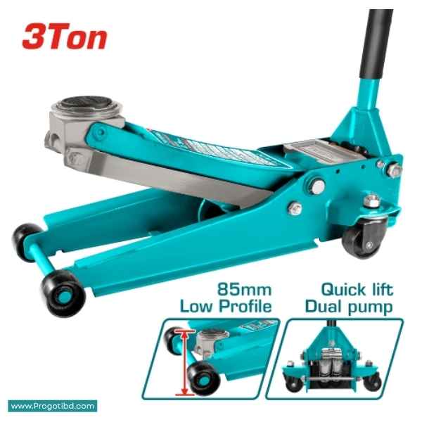 TOTAL 3T Hydraulic floor jack - THT10834