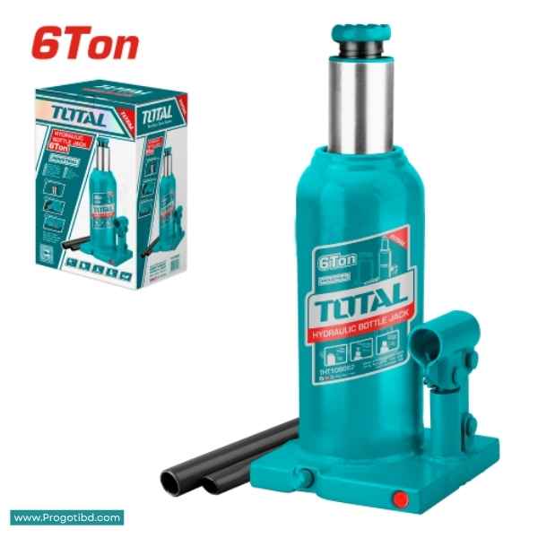 TOTAL 6T Hydraulic Bottle Jack - THT109062