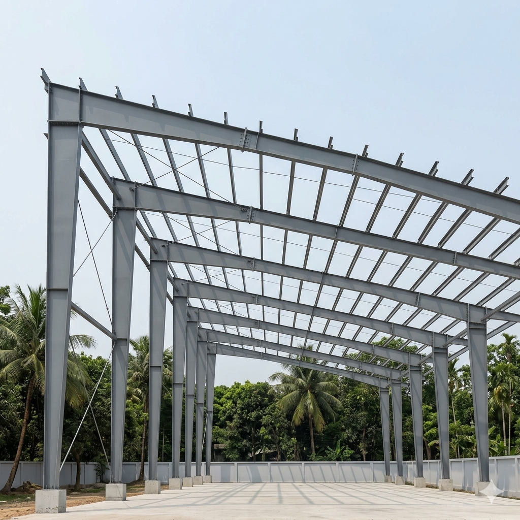 Steel Prefabricated Single Slope Factory Shed - 61PMSS106